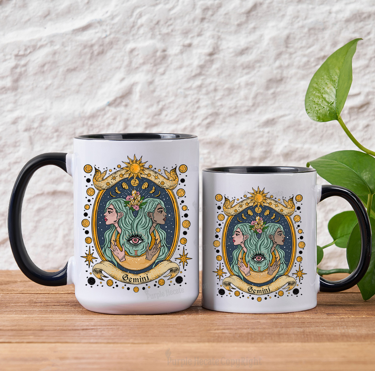 Purplehecate Celestial Gemini Zodiac Mug