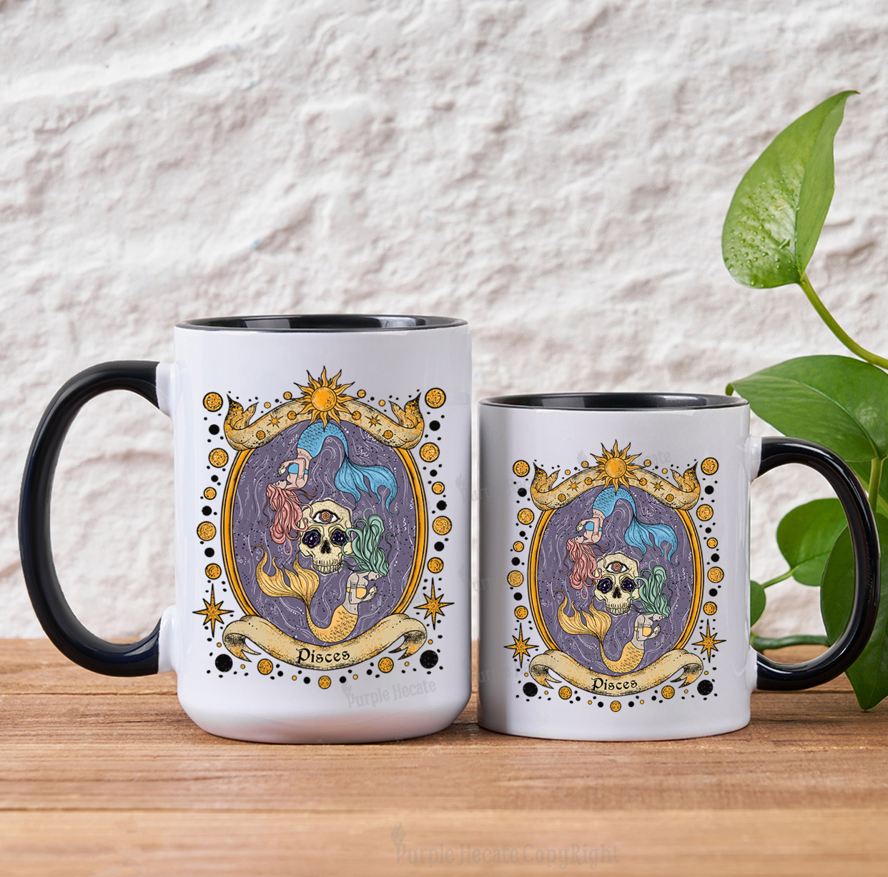 Purplehecate Celestial Pisces Zodiac Mug