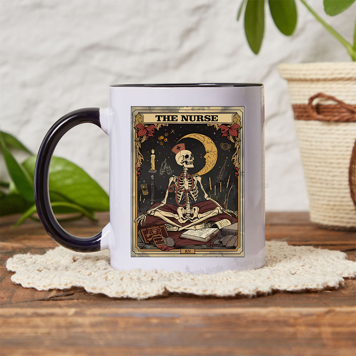 Purplehecate The Nurse Tarot Card Mug