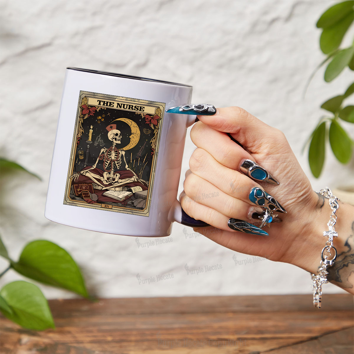 Purplehecate The Nurse Tarot Card Mug