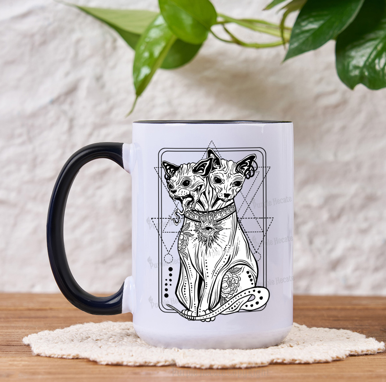 Purplehecate The Cat Goddess Bastet Mug