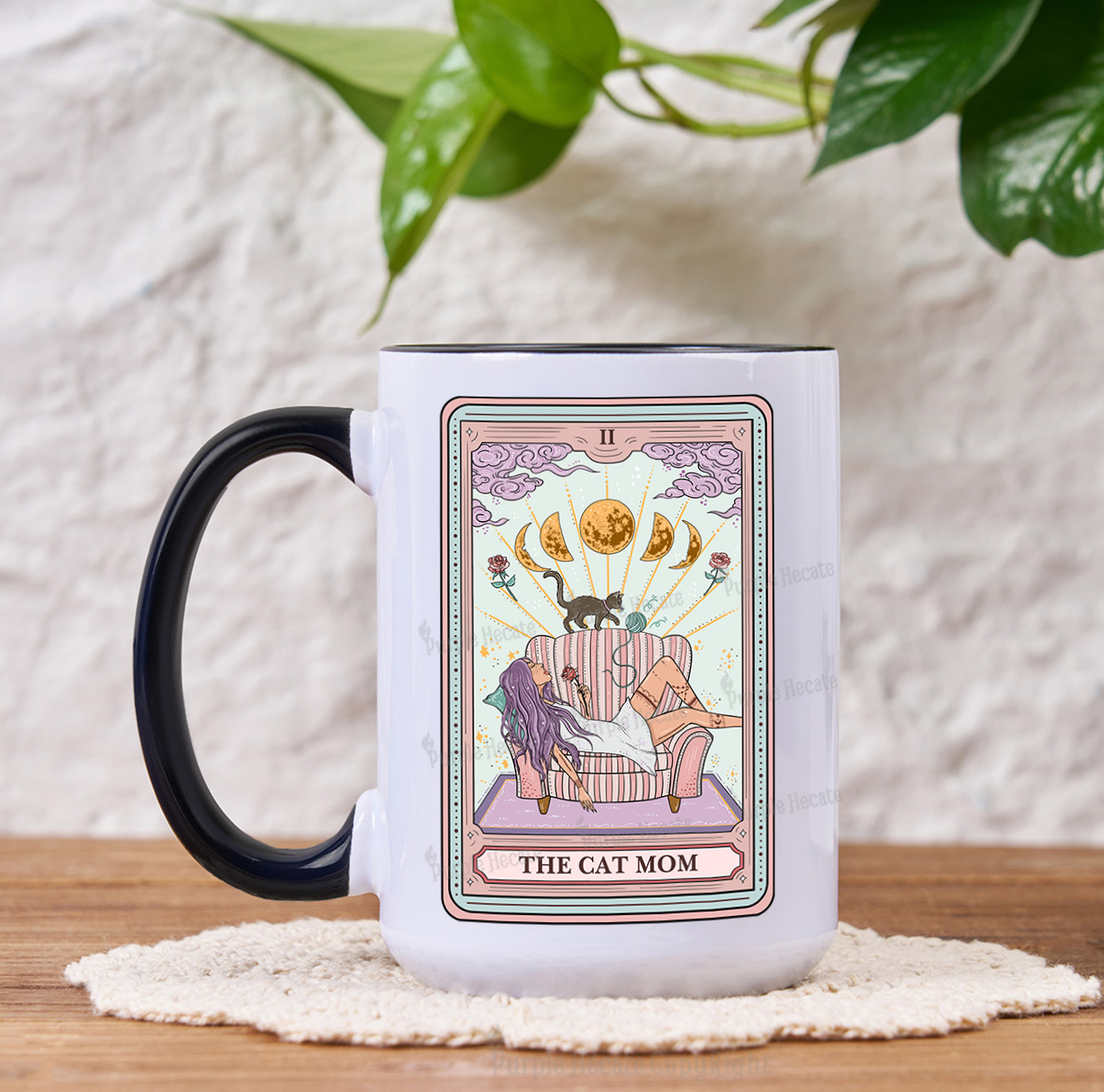 Purplehecate The Cat Mom Mug
