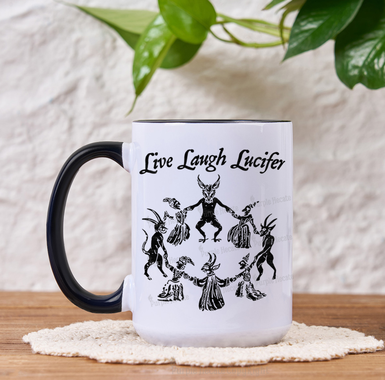 Purplehecate Live Laugh Lucifer Mug