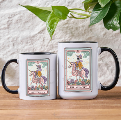 Purplehecate The Audacity Tarot Card Mug