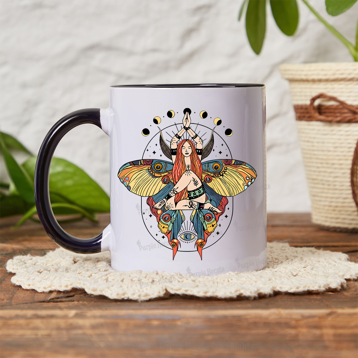 Purplehecate Luna Moth Mug