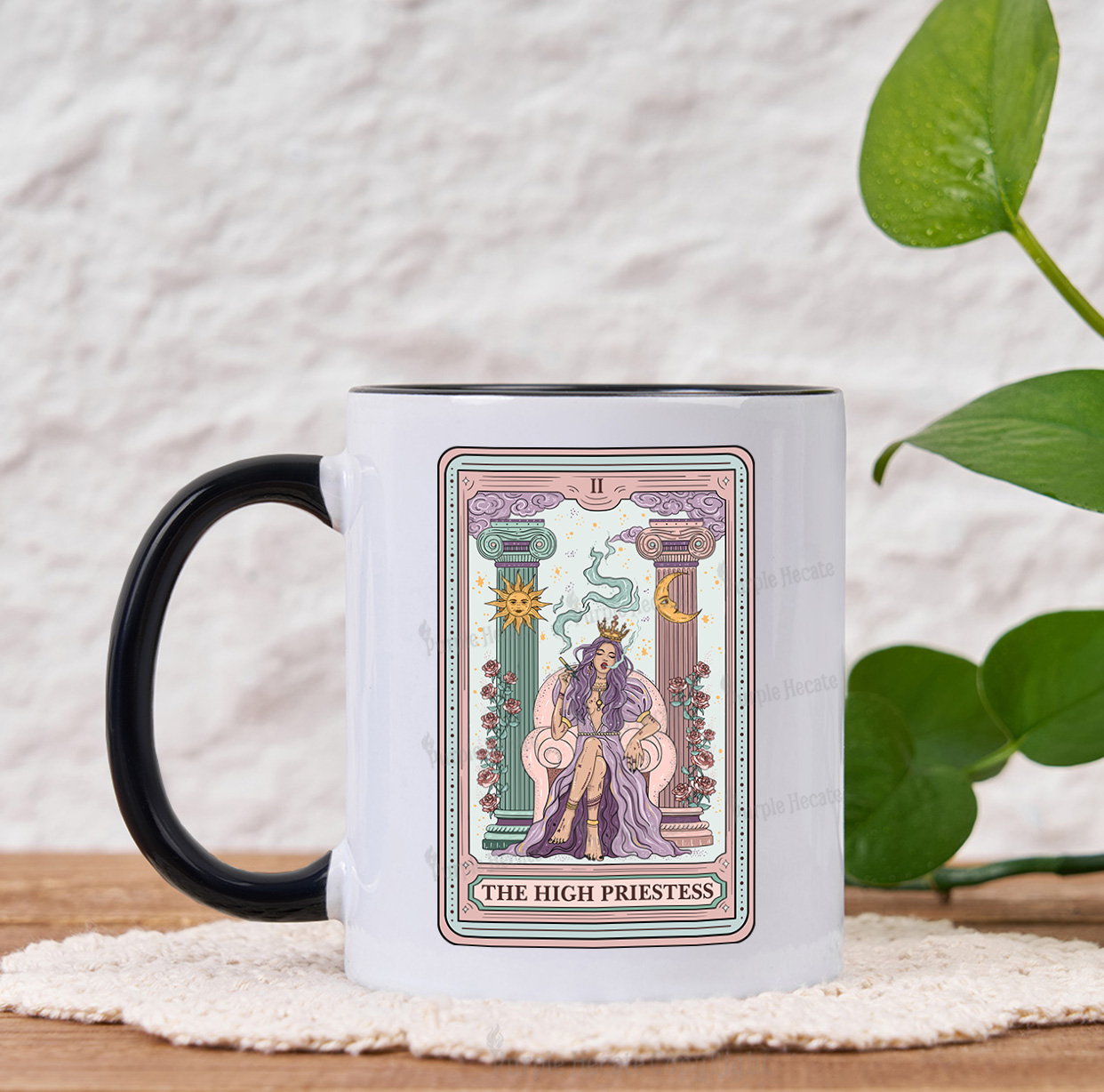Purplehecate The High Priestess Tarot Card Mug
