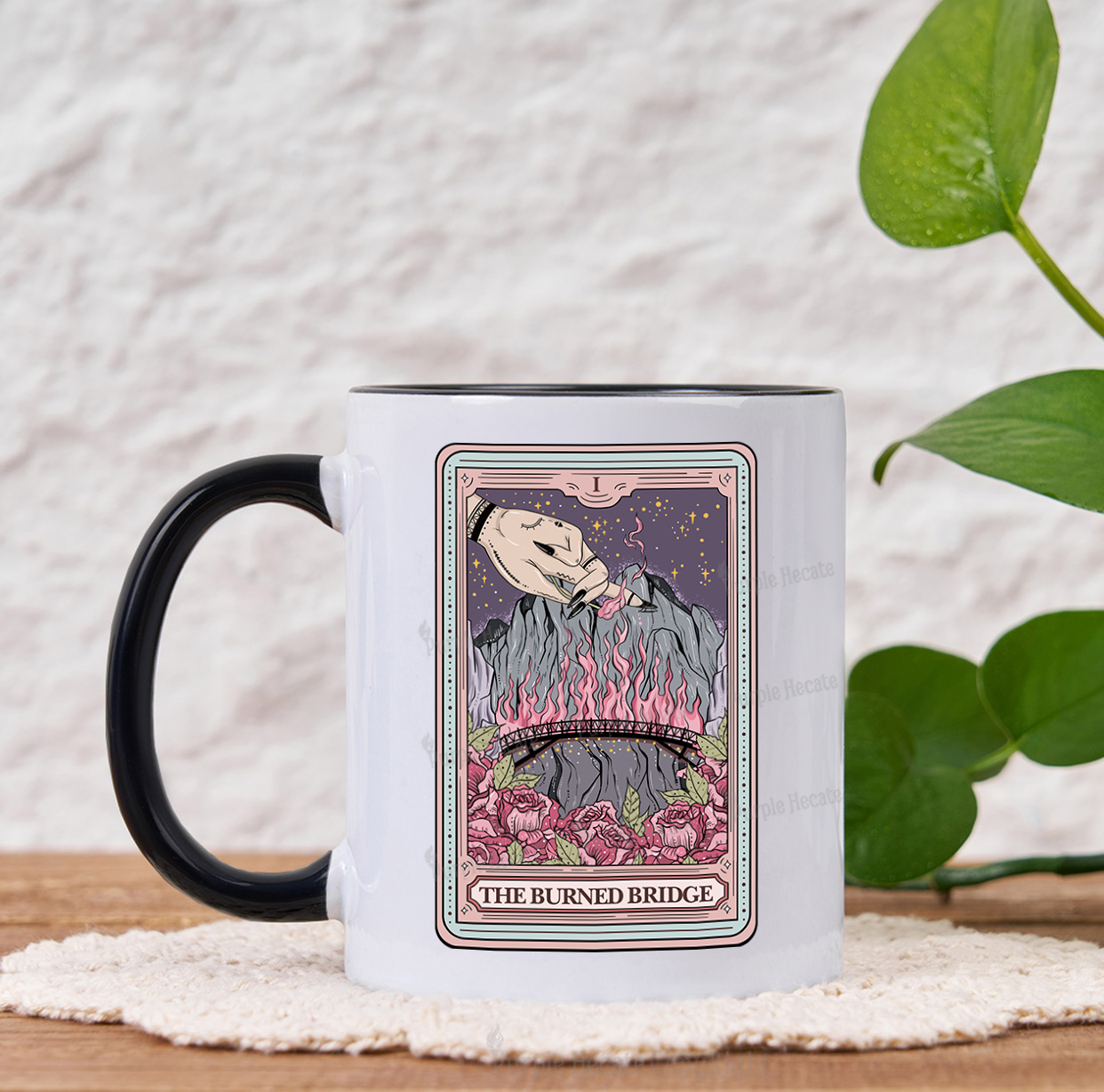 Purplehecate The Burned Bridge Tarot Mug