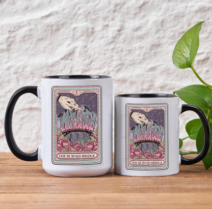 Purplehecate The Burned Bridge Tarot Mug