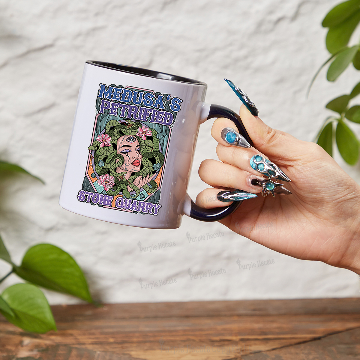 Purplehecate The Gorgon with Snake Hair Medusa Mug