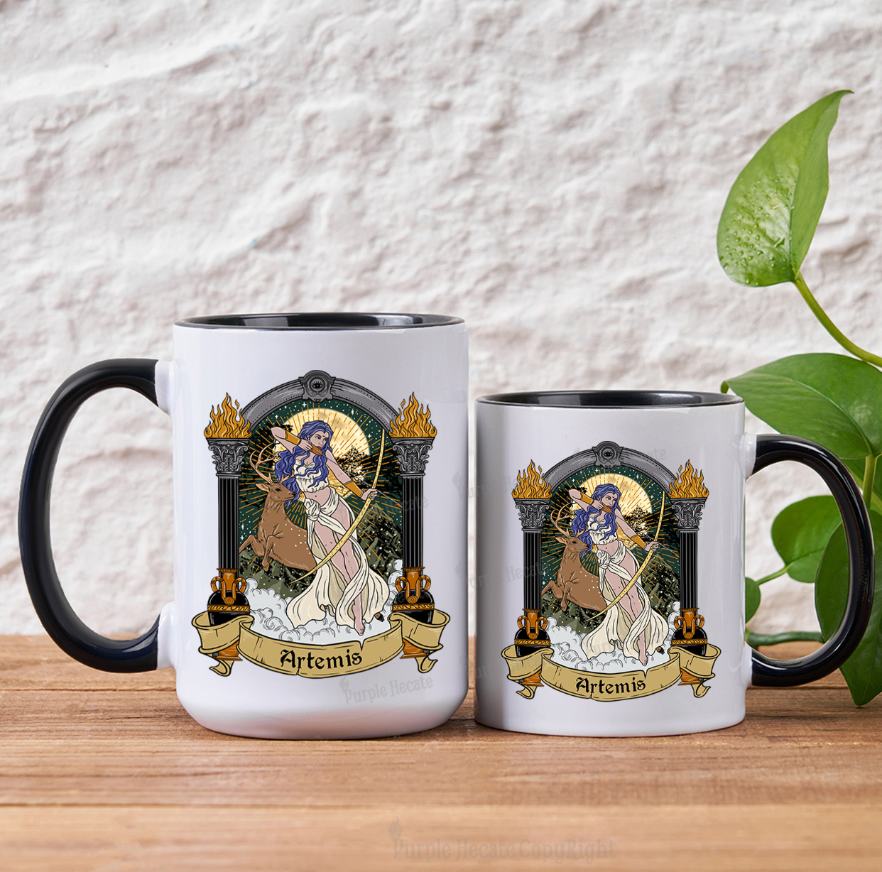 Purplehecate The Huntress Goddess Artemis Mug