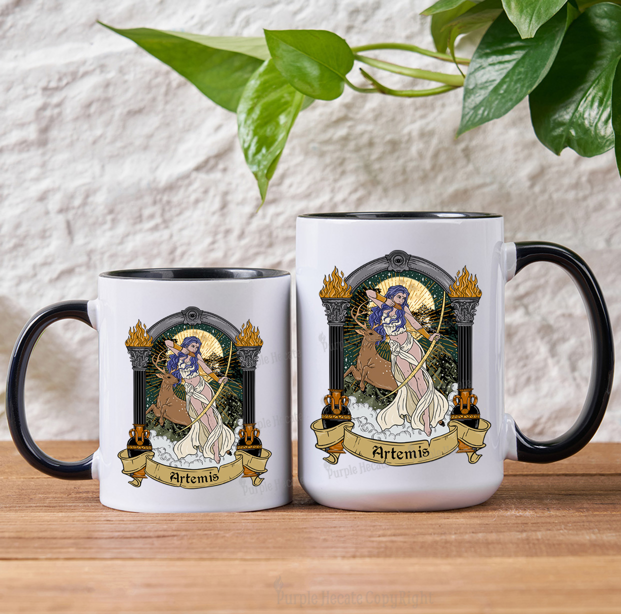 Purplehecate The Huntress Goddess Artemis Mug