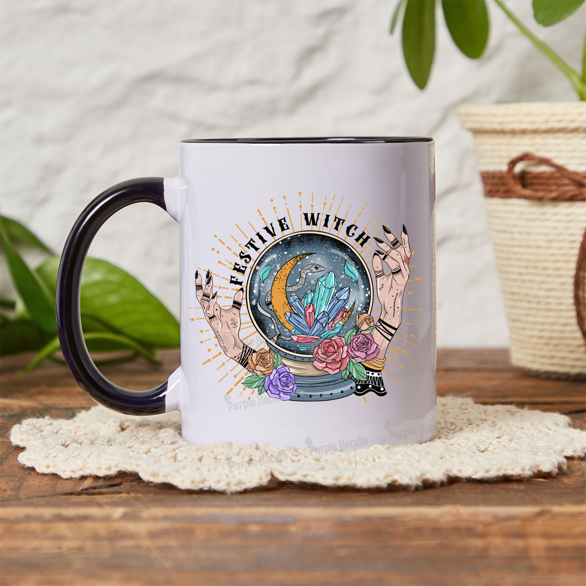 Purplehecate Festive Witch Mug