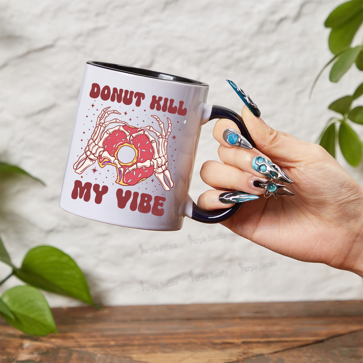 Purplehecate Donut Kill My Vibe Mug