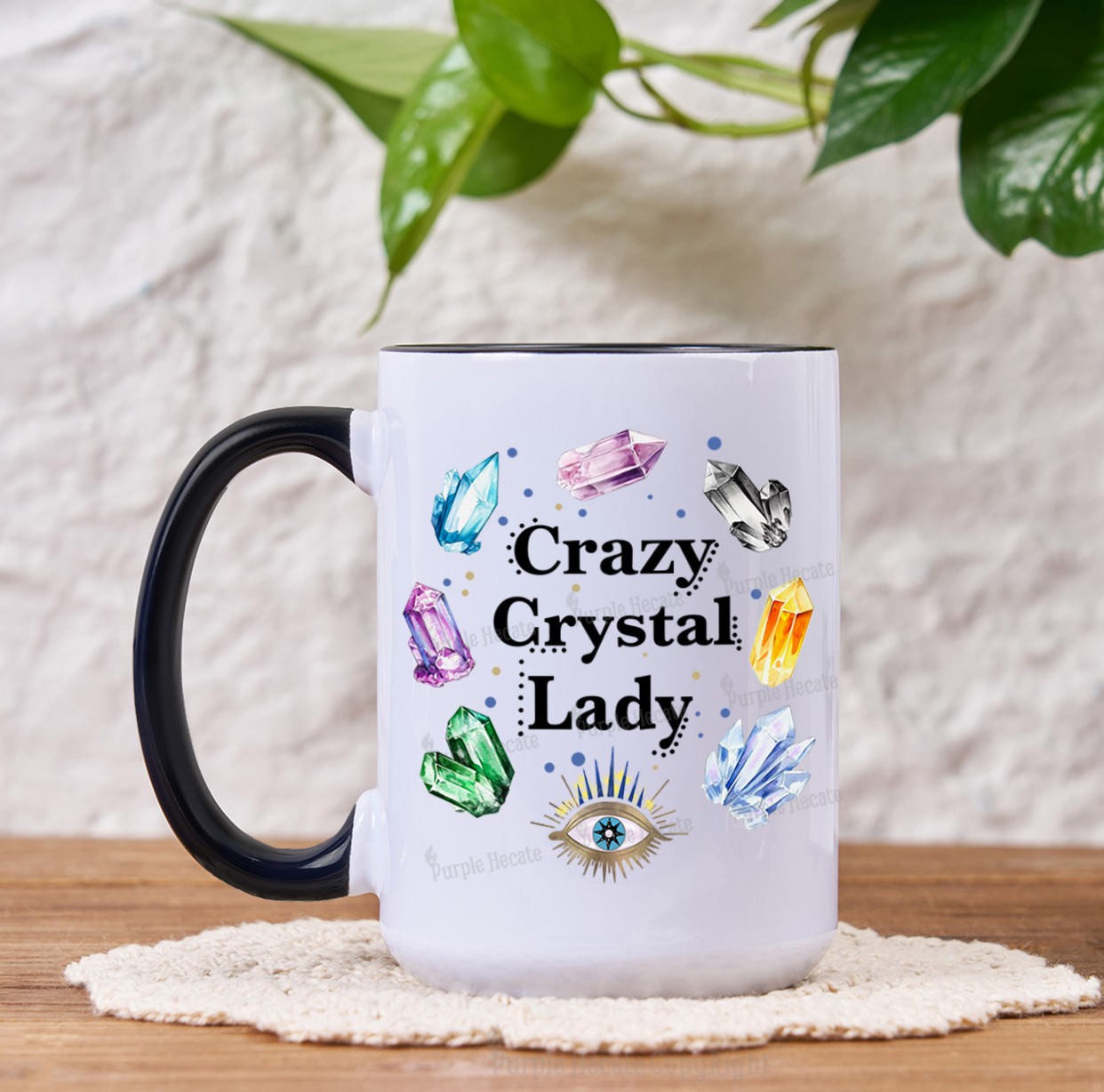 Purplehecate Crazy Crystal Lady Mug