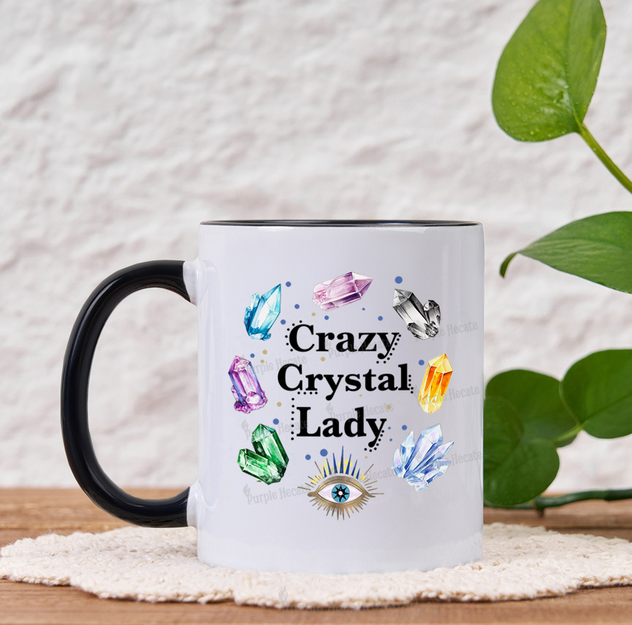 Purplehecate Crazy Crystal Lady Mug