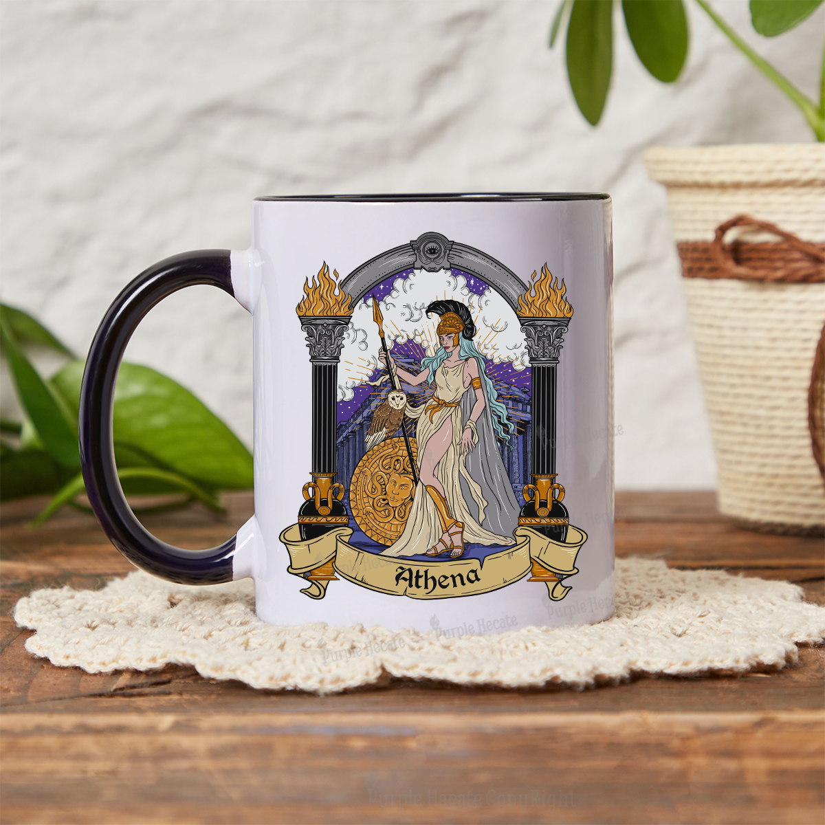 Purplehecate The Wise Goddess Athena Mug