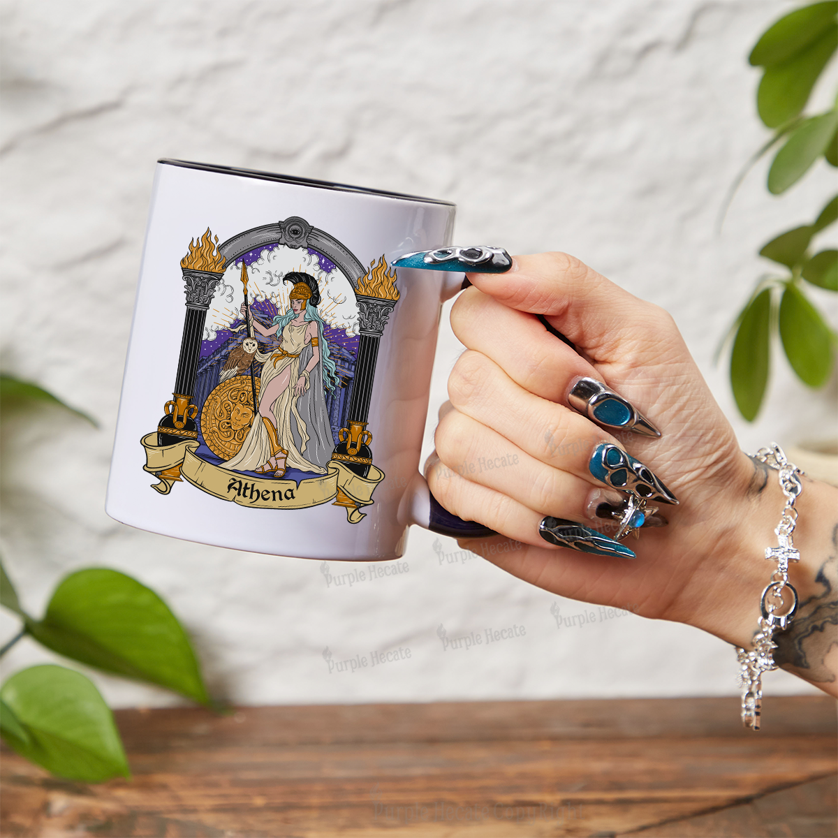 Purplehecate The Wise Goddess Athena Mug