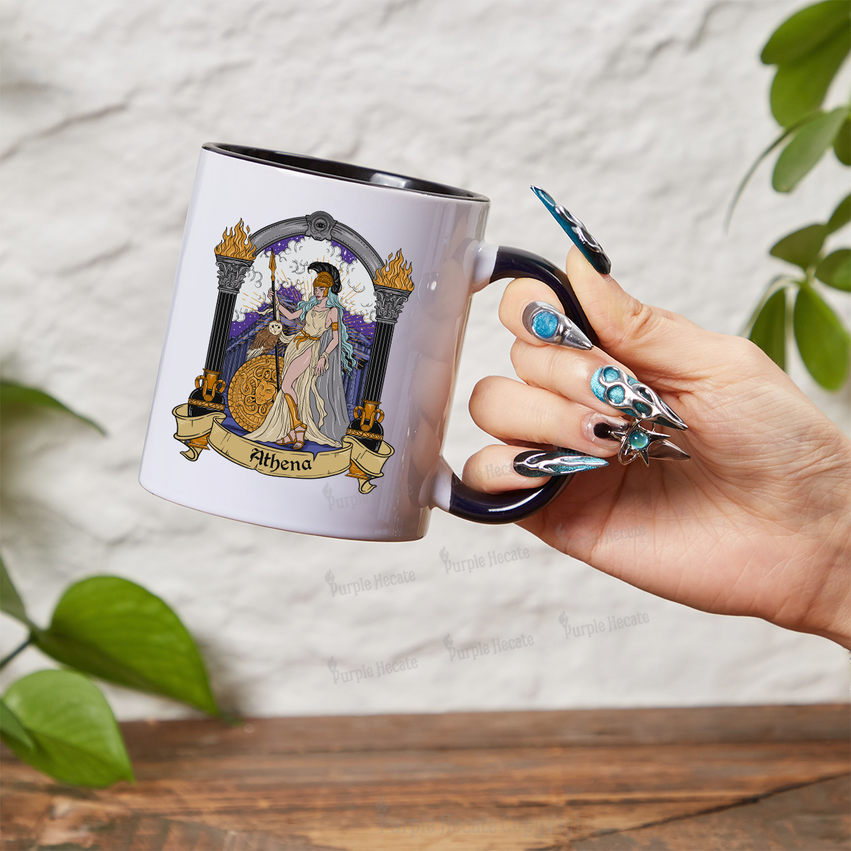 Purplehecate The Wise Goddess Athena Mug