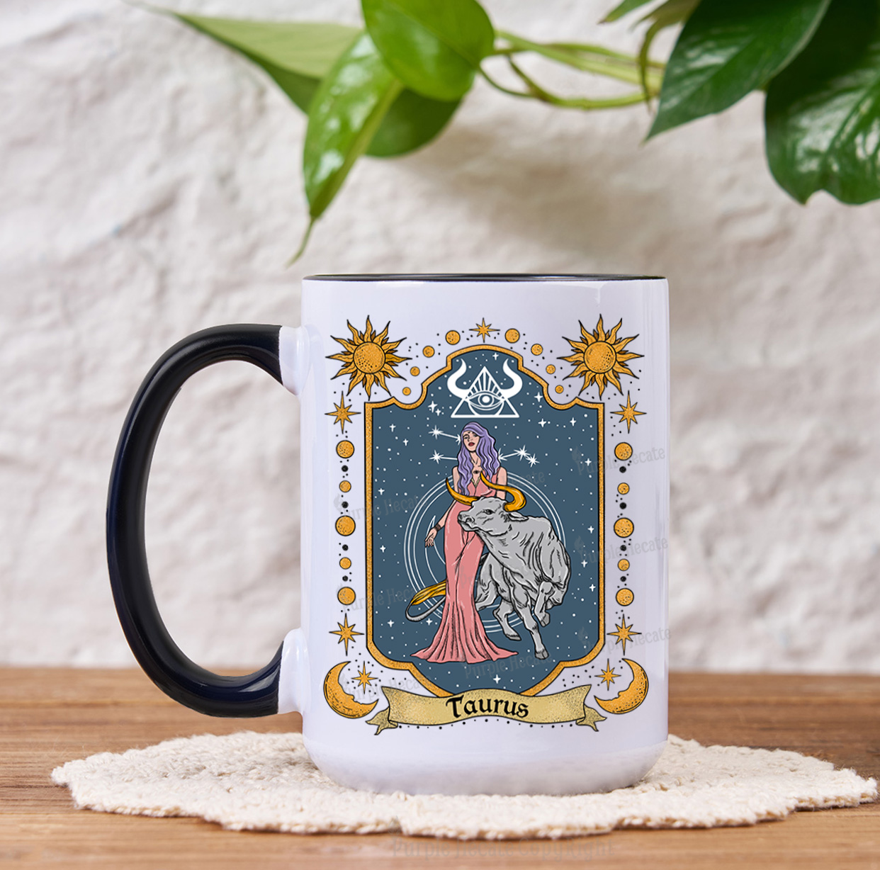 Purplehecate Taurus Zodiac Mug