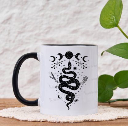 Purplehecate Snake And Moon Phase Comfort Mug