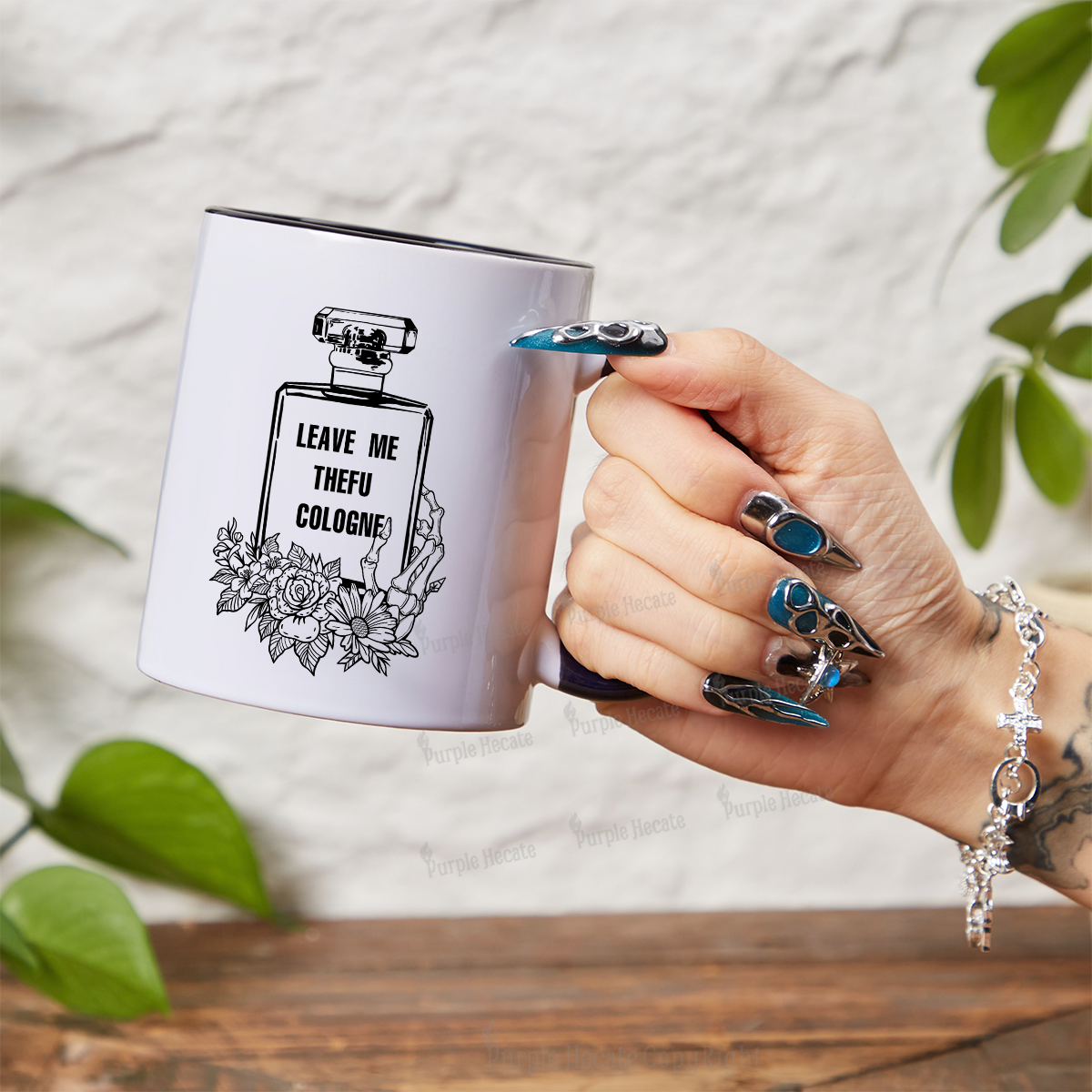 Purplehecate Leave Me The FU Cologne Mug