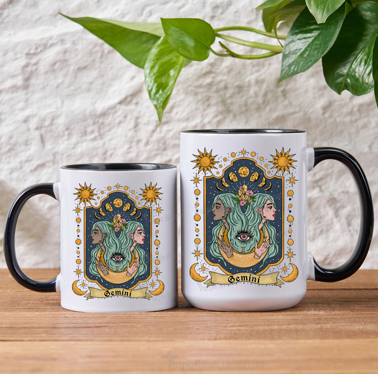 Purplehecate Gemini Zodiac Mug