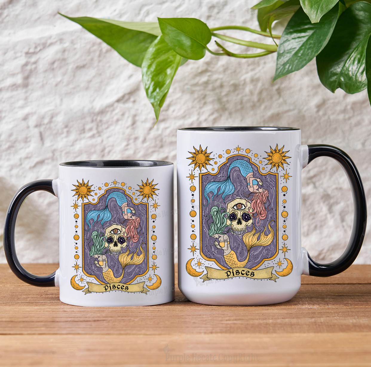Purplehecate Pisces Zodiac Mug