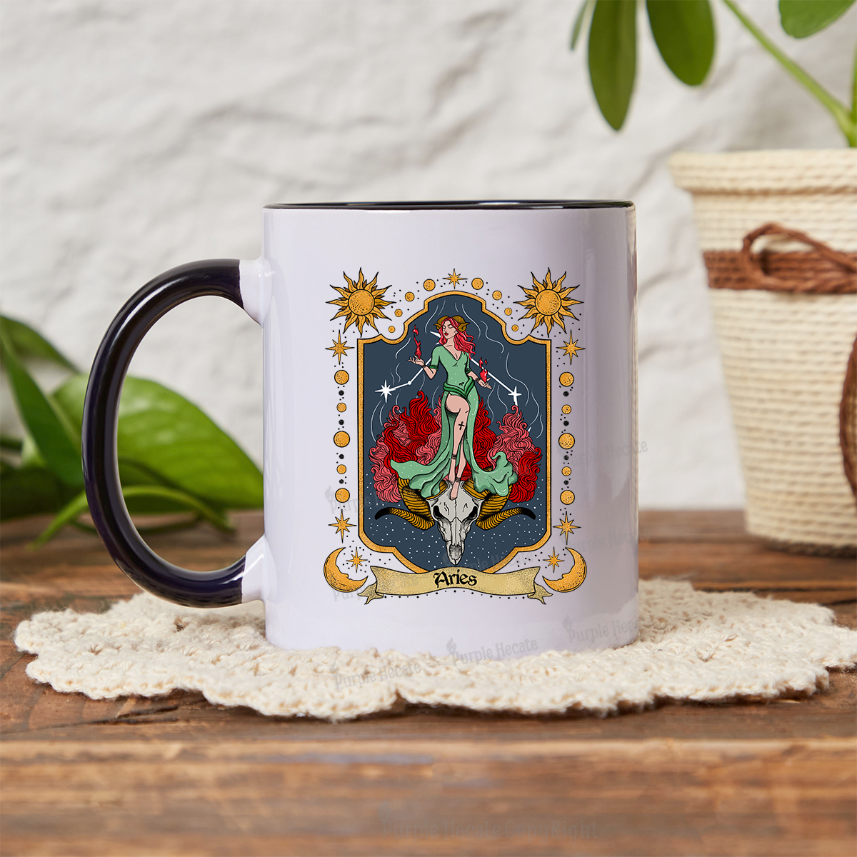 Purplehecate Aries Zodiac Mug