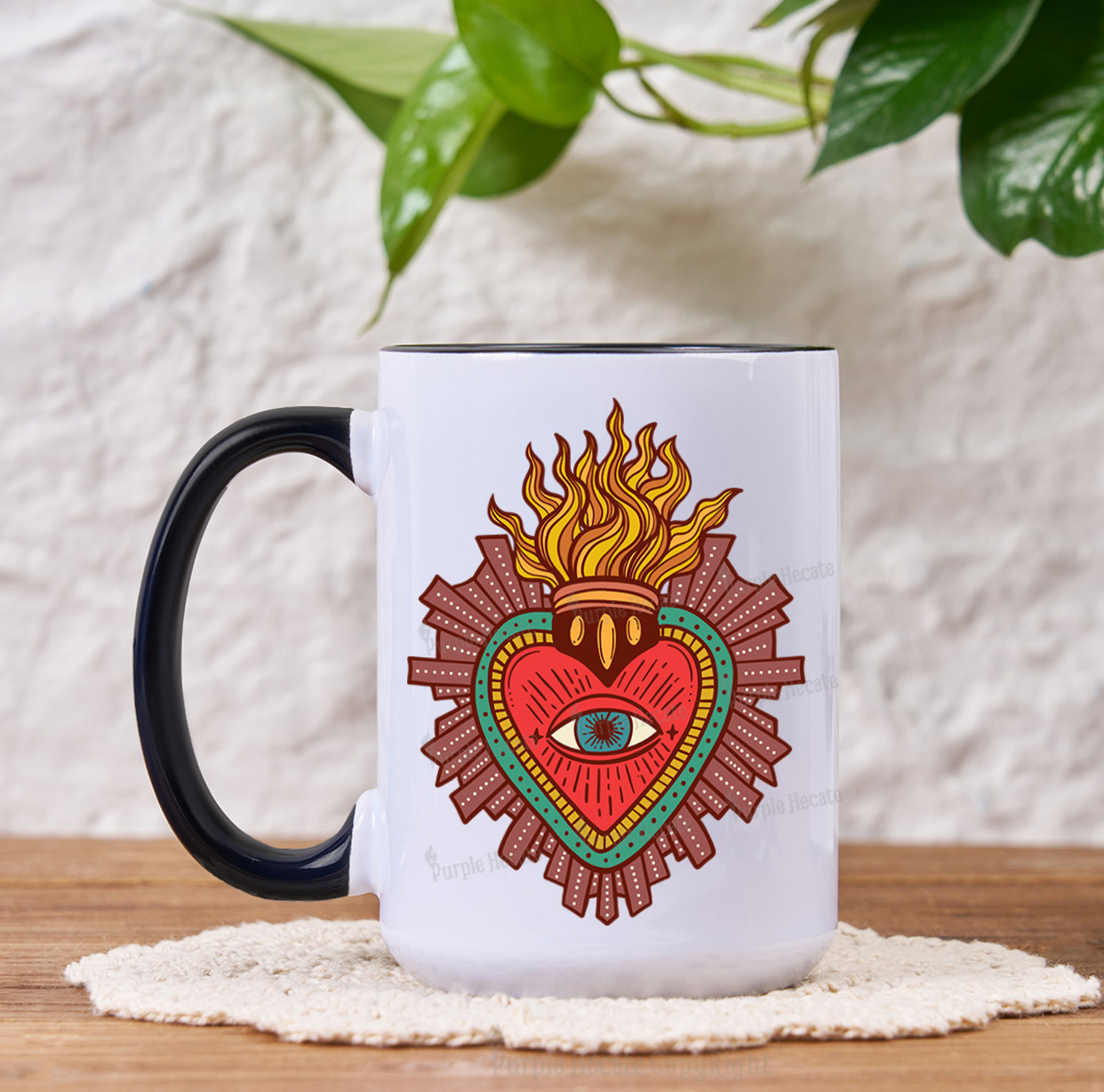 Purplehecate Sacred Heart Mug