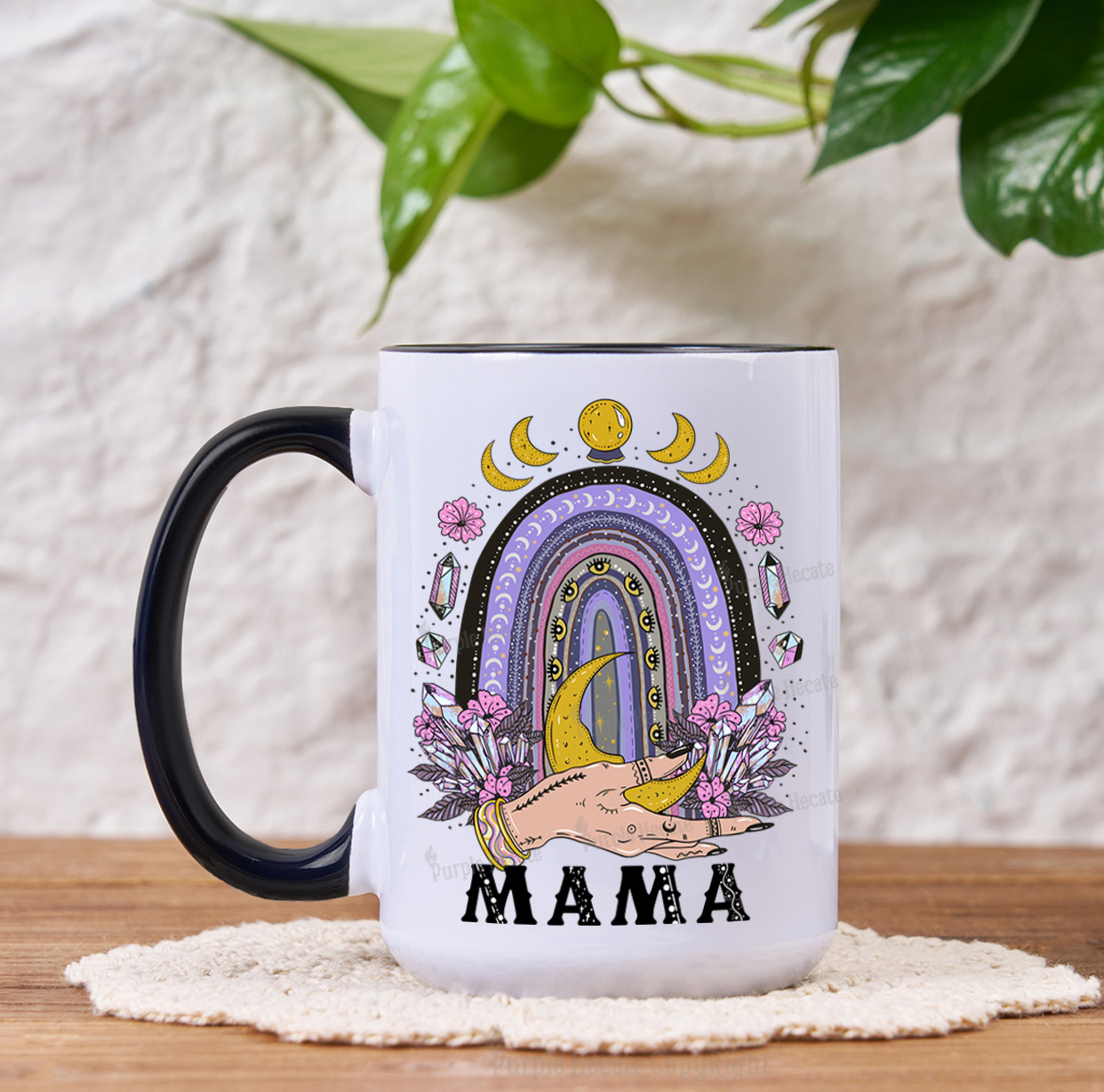 Purplehecate Gothic Mama Rainbow Mug