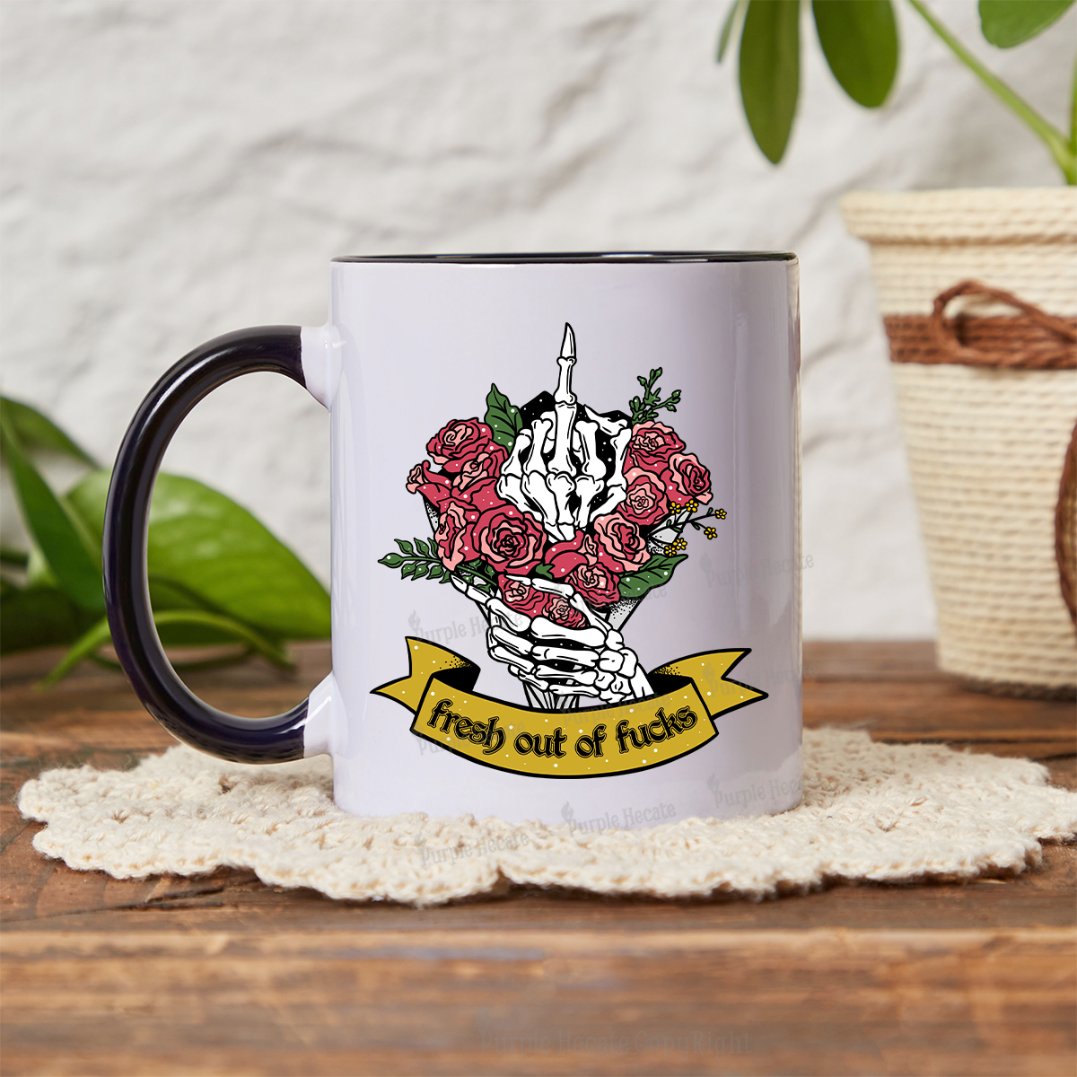 Purplehecate Fresh Out Of Fucks Mug