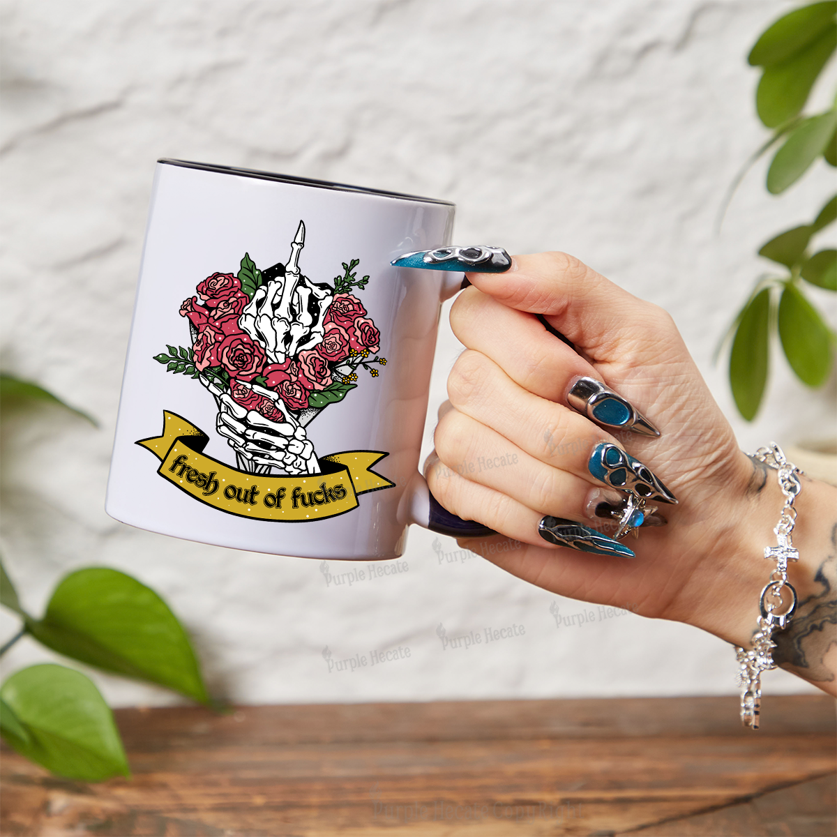 Purplehecate Fresh Out Of Fucks Mug