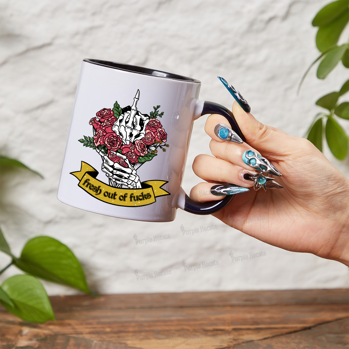 Purplehecate Fresh Out Of Fucks Mug