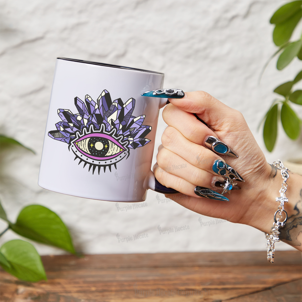 Purplehecate Crystal Eye Mug