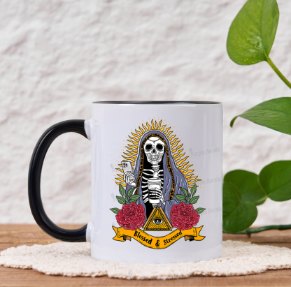 Purplehecate Blessed And Stressed Mug