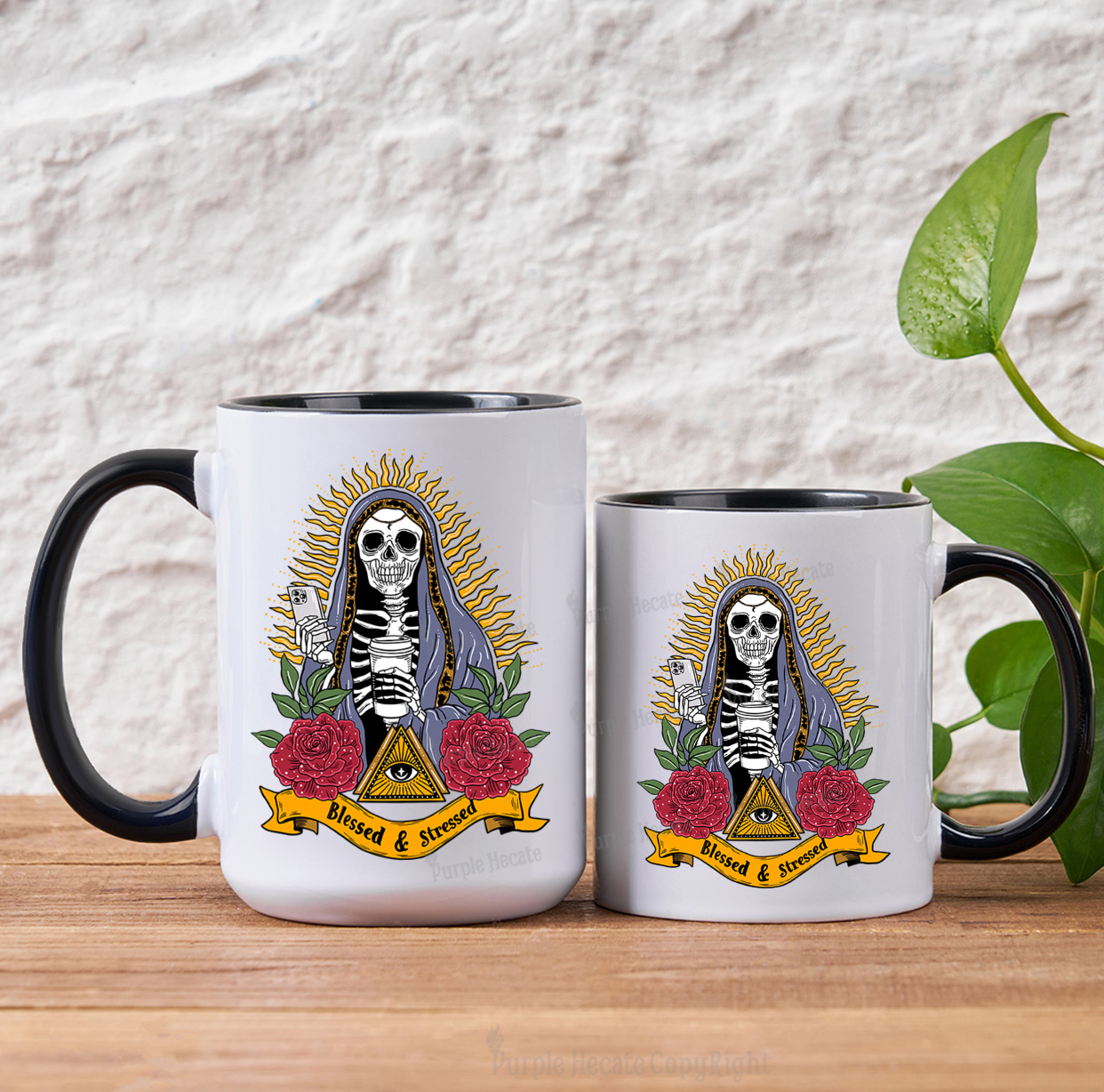 Purplehecate Blessed And Stressed Mug