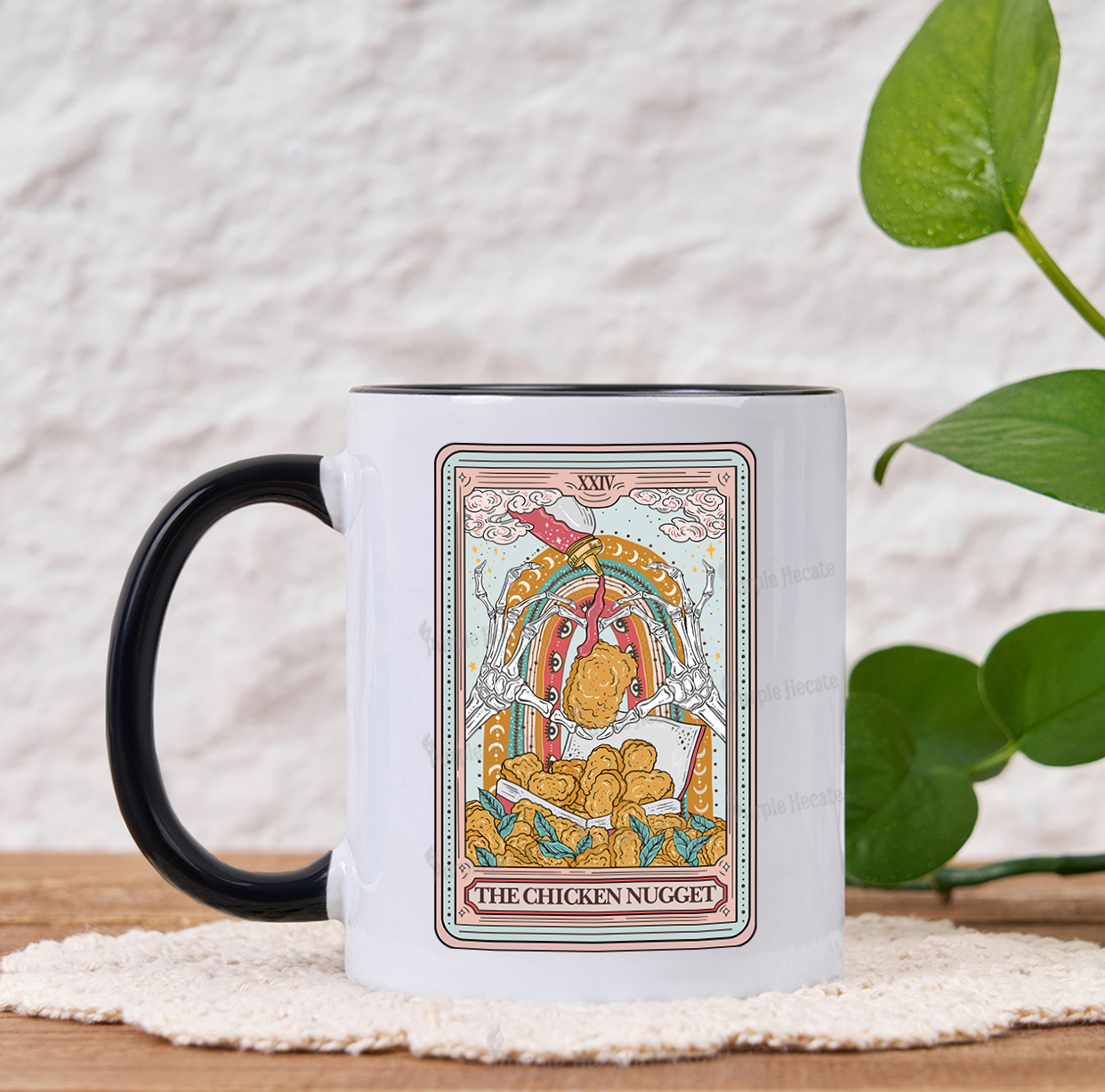 Purplehecate The Chicken Nugget Food Tarot Mug