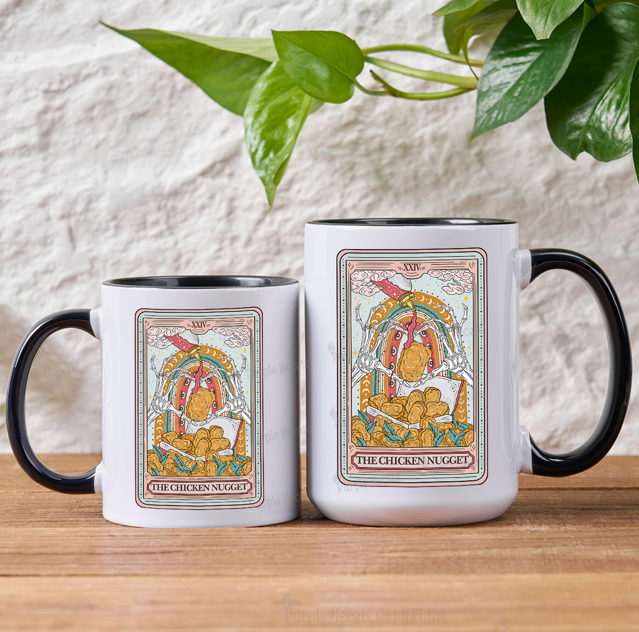 Purplehecate The Chicken Nugget Food Tarot Mug