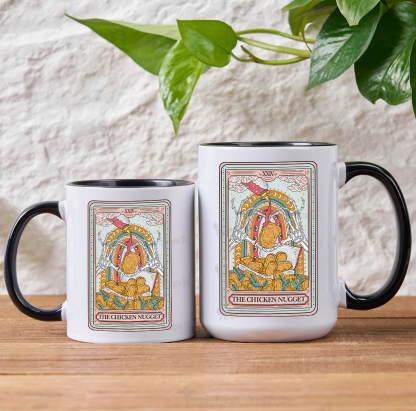 Purplehecate The Chicken Nugget Food Tarot Mug