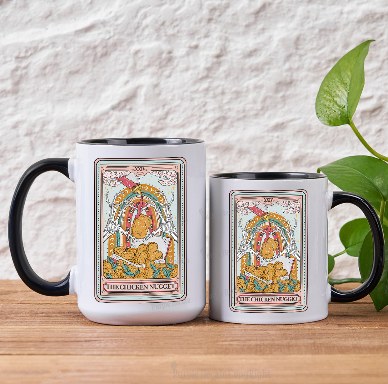 Purplehecate The Chicken Nugget Food Tarot Mug