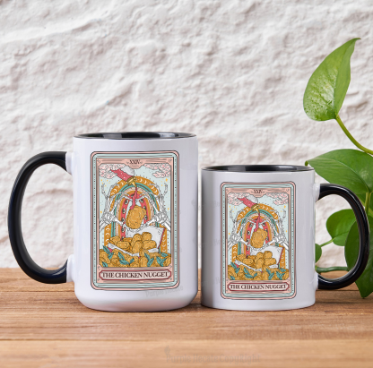 Purplehecate The Chicken Nugget Food Tarot Mug