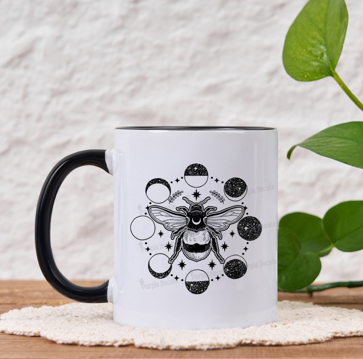 Purplehecate Moon Bee Mug
