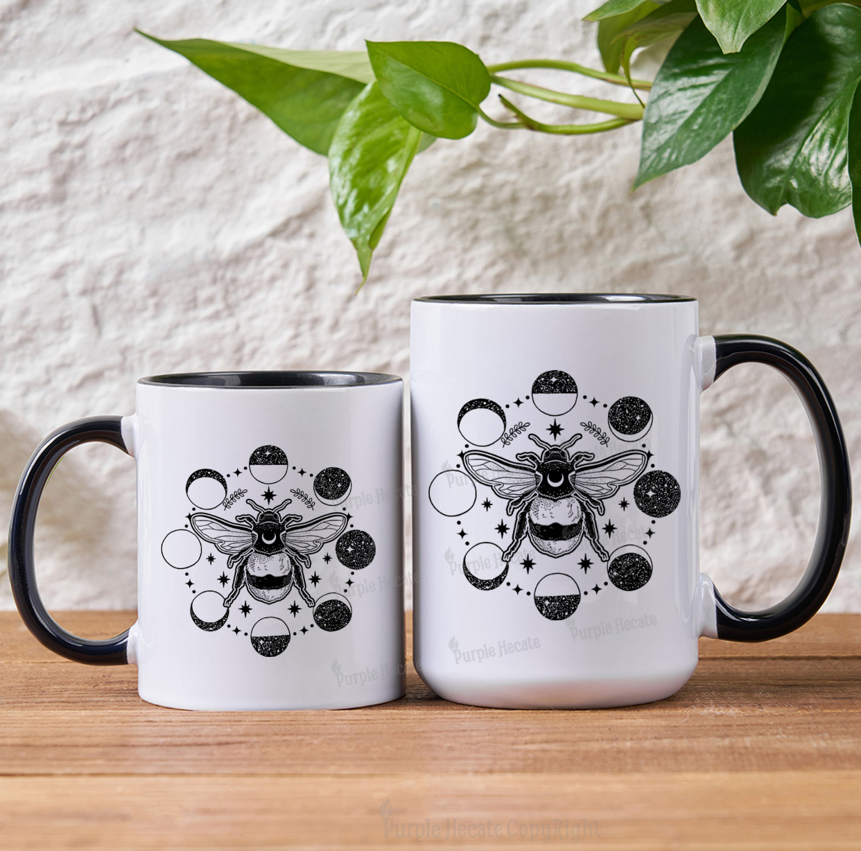 Purplehecate Moon Bee Mug