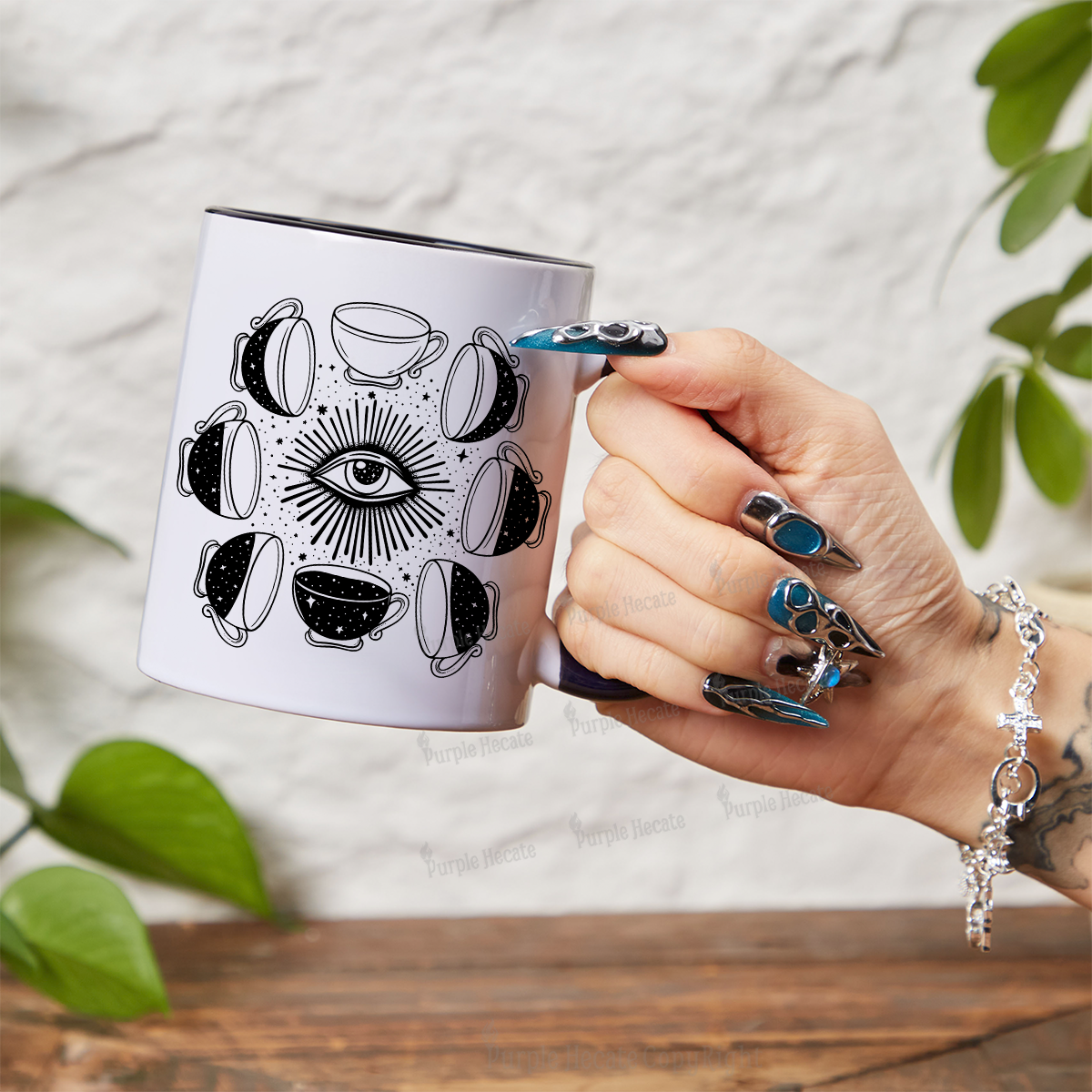 Purplehecate Moon Phase Coffee Mug