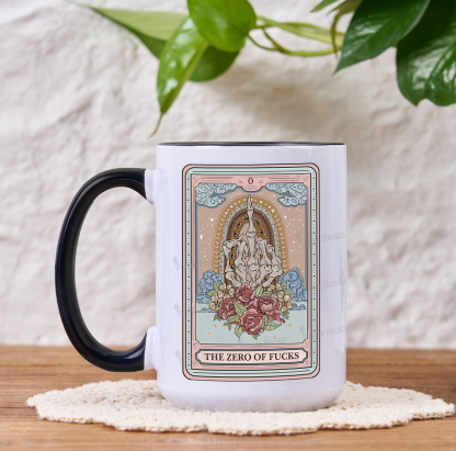 Purplehecate The Zero Of Fucks Tarot Mug