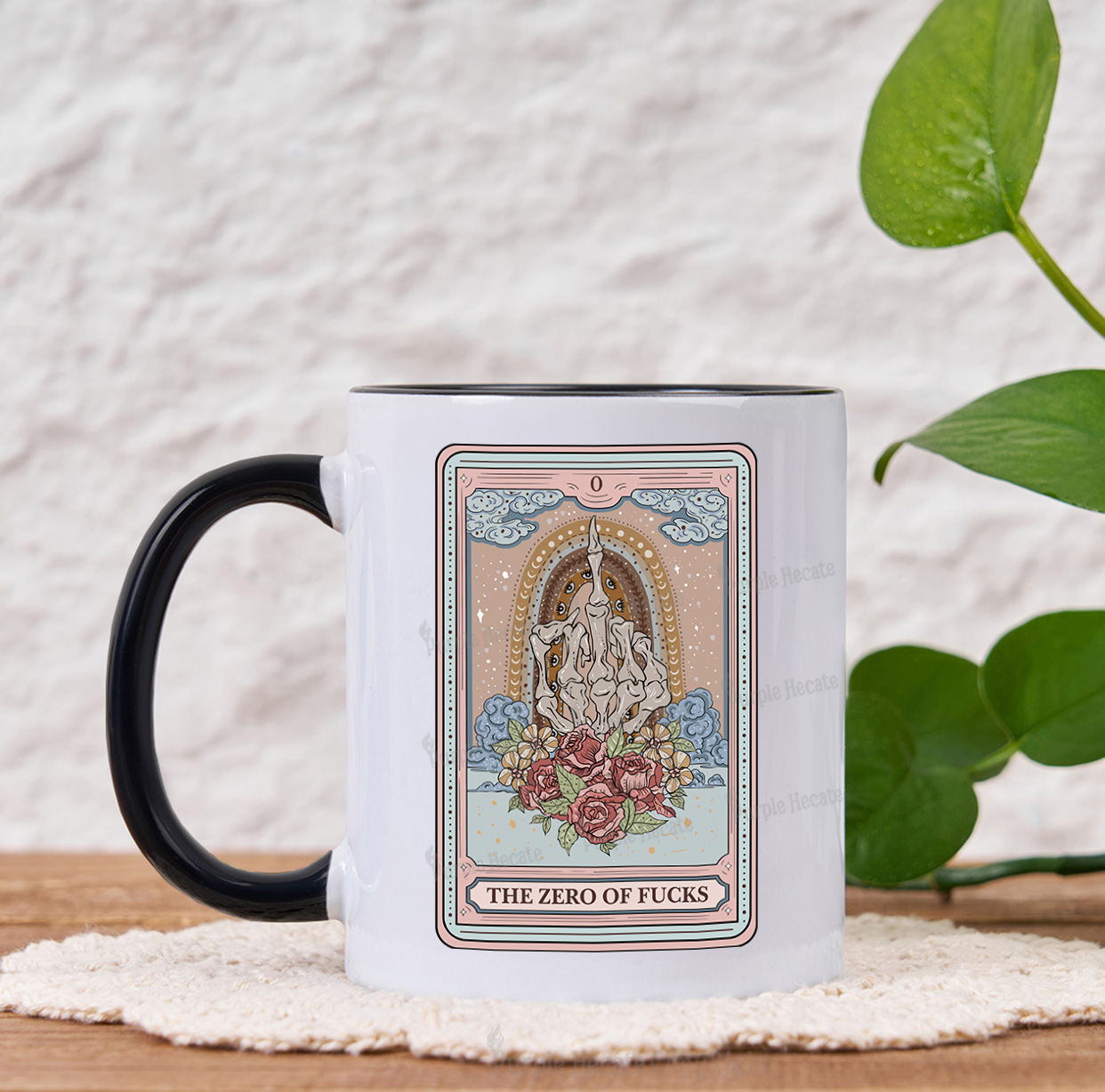 Purplehecate The Zero Of Fucks Tarot Mug