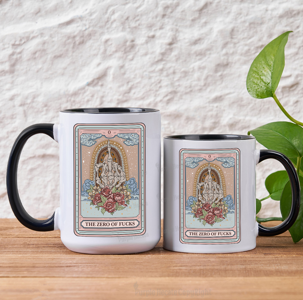 Purplehecate The Zero Of Fucks Tarot Mug
