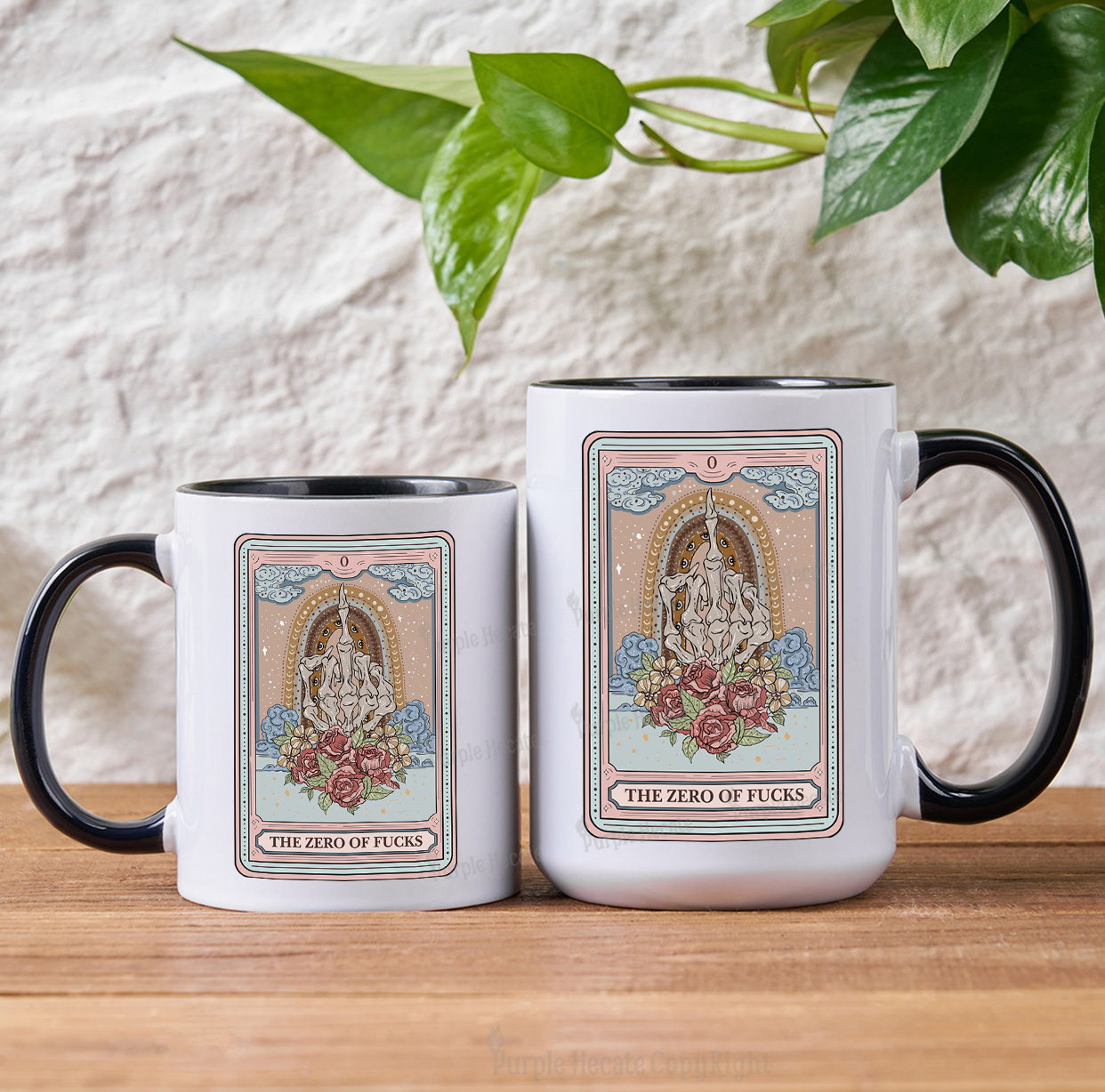 Purplehecate The Zero Of Fucks Tarot Mug