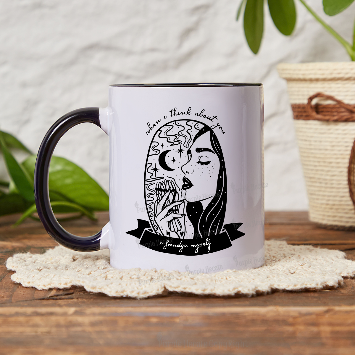 Purplehecate When I Think About You I Smudge Myself Mug