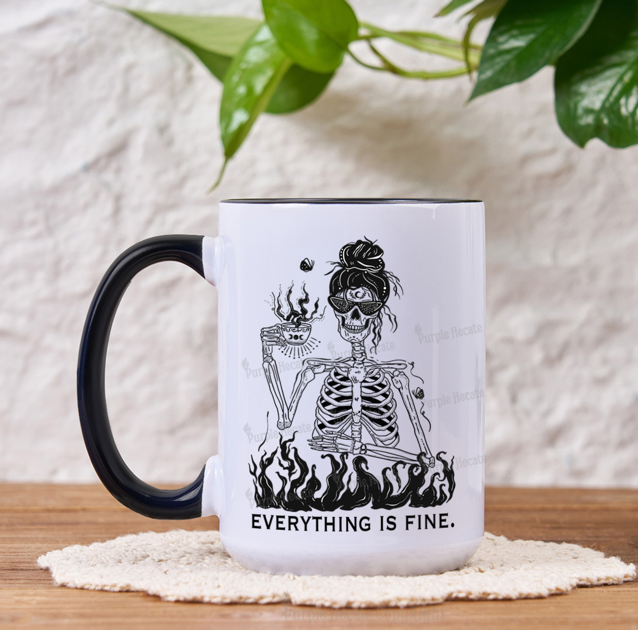 Purplehecate Everything Is Fine Mug